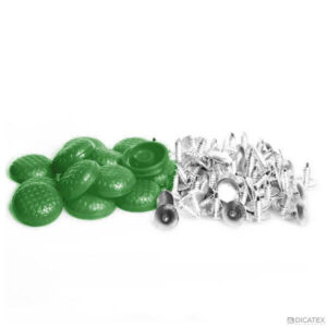 BOTÃO PINO ALUM COLOR 06 VERDE