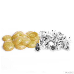 BOTÃO PINO ALUM COLOR 09 OURO