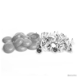 BOTÃO PINO ALUM COLOR 11 CINZA