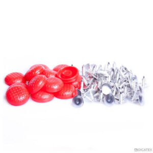 Botão para bonés com pino de alumínio