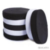 Elástico soft push 33mm branco e preto - Imagem