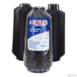 Linha preta para máquina overloque 500 gramas Alfa