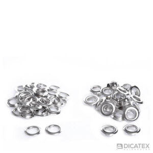 Ilhós de metal com arruela Baxmann tamanho 45