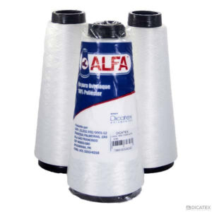 Linha branca para máquina overloque marca Alfa