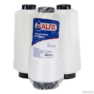 Linha branca para máquina overloque 500 gramas Alfa