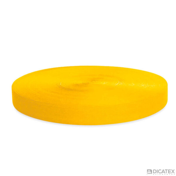 Viés amarelo gorgurão 20 mm em poliéster 0502 - Imagem