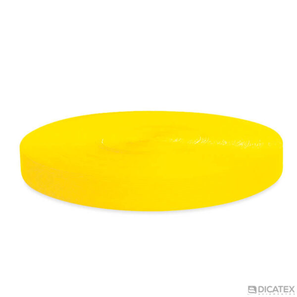 Viés elástico amarelo 5001 poliéster de 30 mm - Foto
