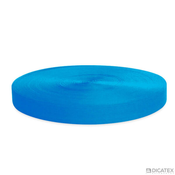 Viés elástico azul piscina 4517 poliéster de 30 mm - Foto