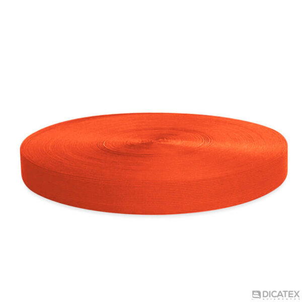Viés elástico laranja 1001 poliéster de 30 mm - Foto