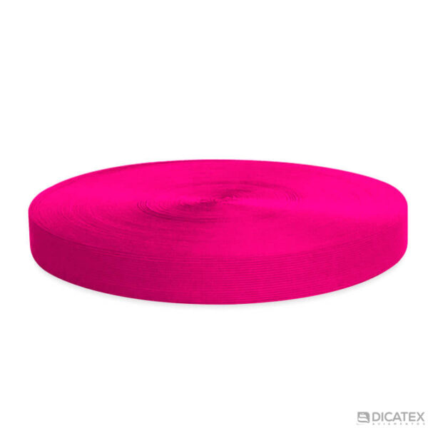 Viés elástico rosa pink 3002 poliéster de 30 mm - Foto