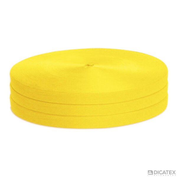 Viés elástico poliéster amarelo 0501 de 14 mm - Foto
