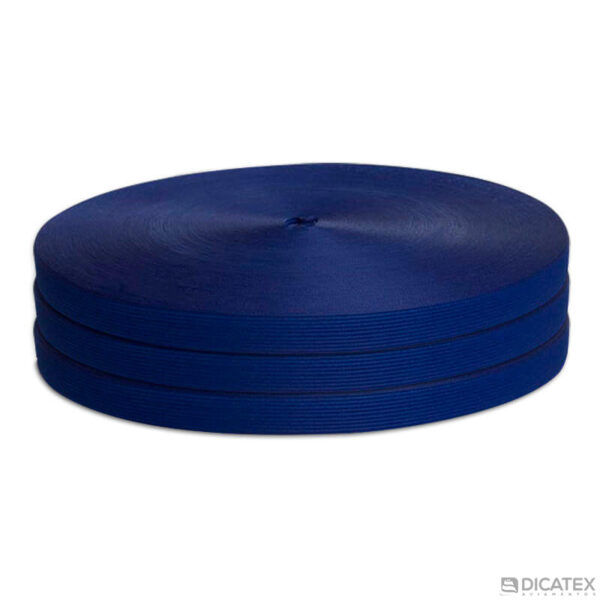 Viés elástico poliéster azul royal 4519 de 14 mm - Foto