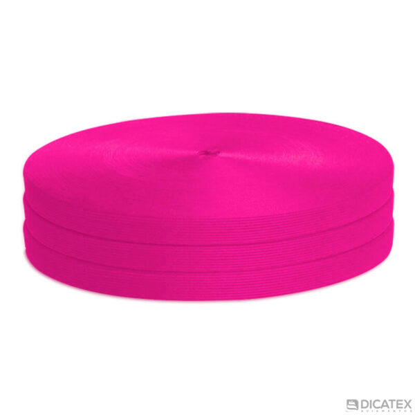 Viés elástico poliéster pink 3002 de 14 mm - Foto