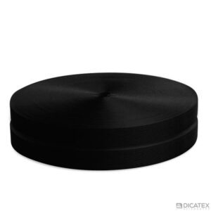 Viés poliéster preto 9900 de gorgurão 25mm - Preto