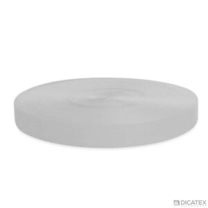 Viés prata gorgurão 20 mm em poliéster 5004 - Imagem