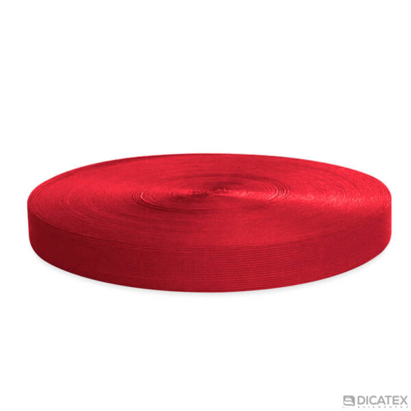 Viés vermelho gorgurão 20 mm em poliéster 3501 - Imagem