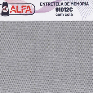 Entretela de memória cinza 91012 com cola - Imagem